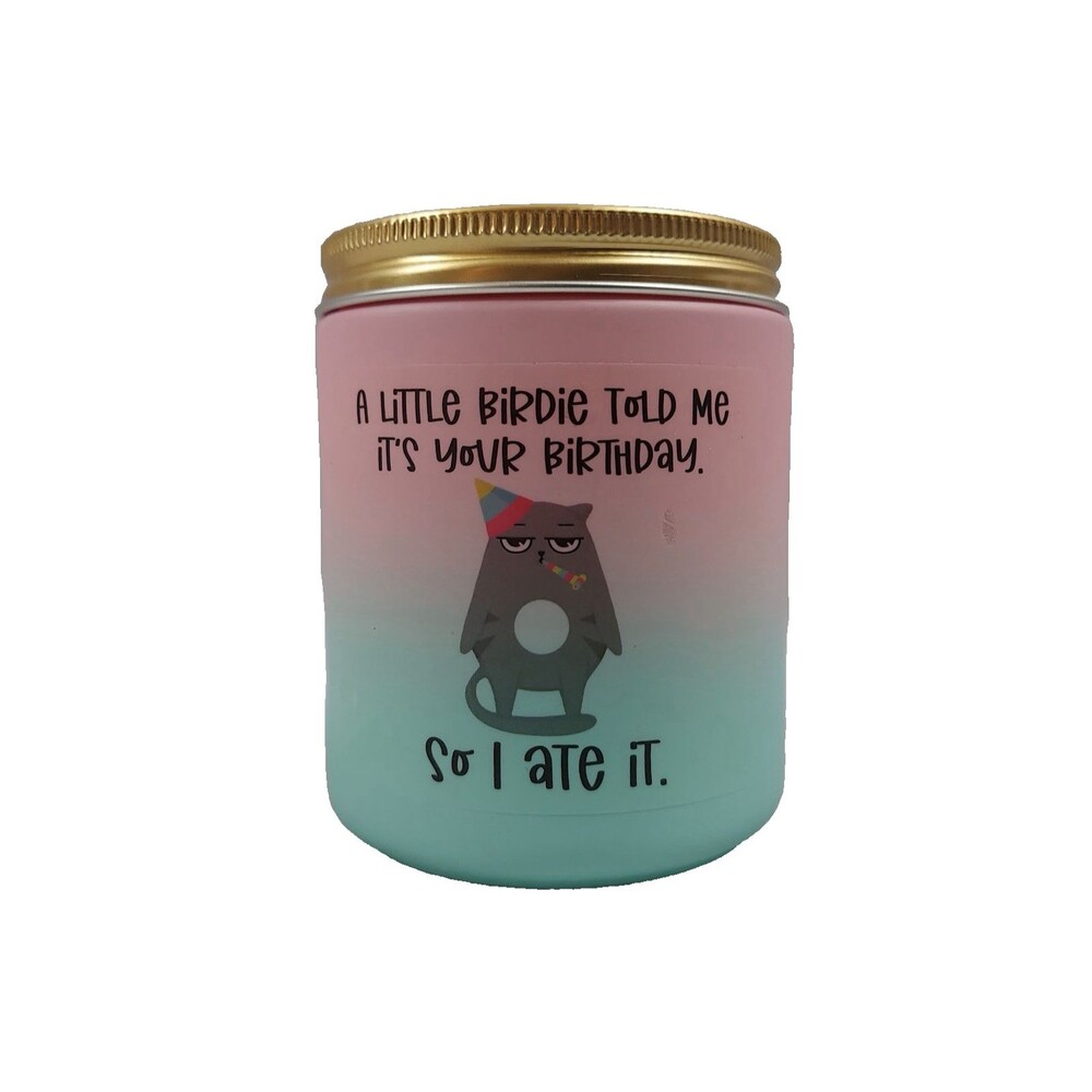 Cat Mom Lady Birthday Lavender Scented Candle Jar Christmas Present for Women